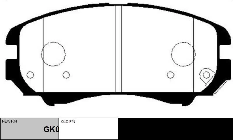 GK0507 CTR Комплект тормозных колодок, дисковый тормоз (фото 6)