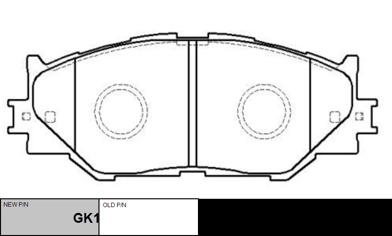 GK1088 CTR Комплект тормозных колодок, дисковый тормоз (фото 7)