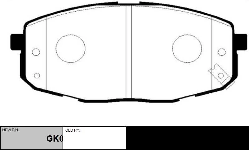 GK0527 CTR Комплект тормозных колодок, дисковый тормоз (фото 6)