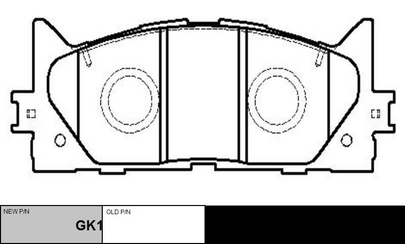 GK1065 CTR Комплект тормозных колодок, дисковый тормоз (фото 6)