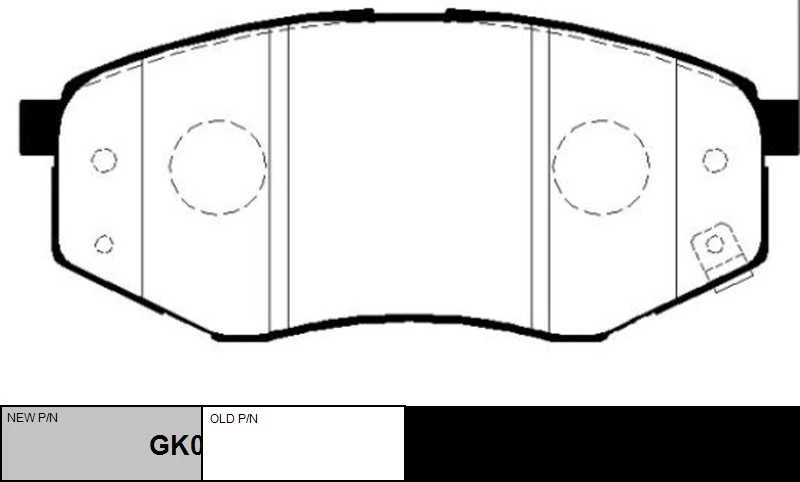 GK0495 CTR Комплект тормозных колодок, дисковый тормоз (фото 6)