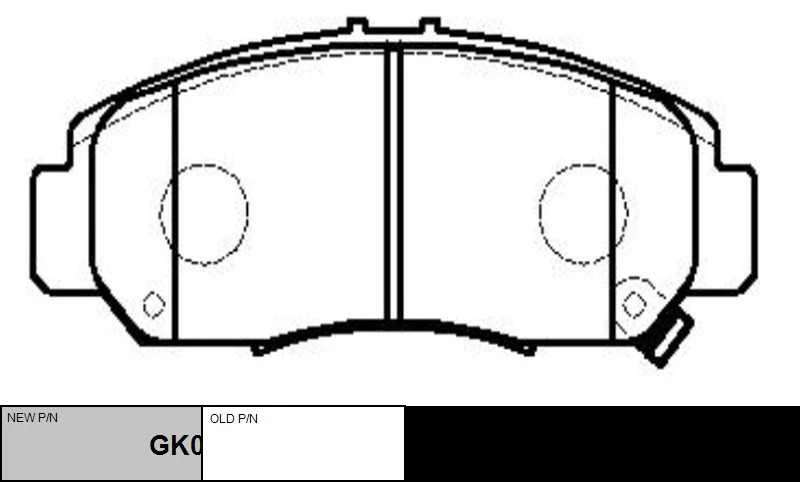 GK0329 CTR Комплект тормозных колодок, дисковый тормоз (фото 5)