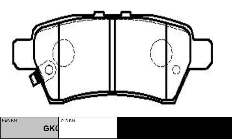 GK0737 CTR Комплект тормозных колодок, дисковый тормоз (фото 6)