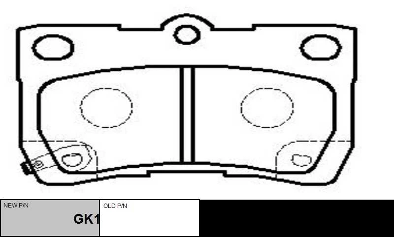 GK1060 CTR Комплект тормозных колодок, дисковый тормоз (фото 6)