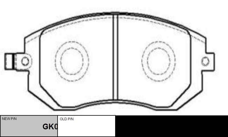 GK0991 CTR Комплект тормозных колодок, дисковый тормоз (фото 6)