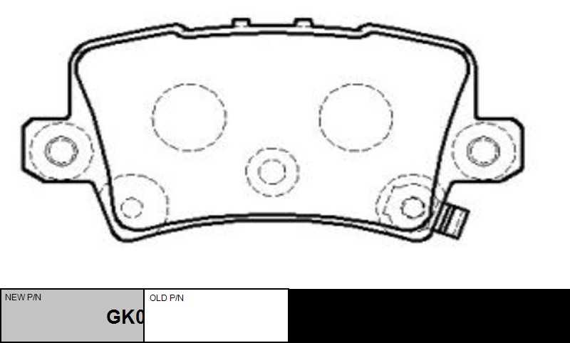 GK0389 CTR Комплект тормозных колодок, дисковый тормоз (фото 2)