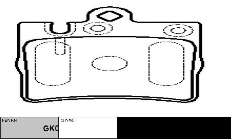 GK0055 CTR Комплект тормозных колодок, дисковый тормоз (фото 6)