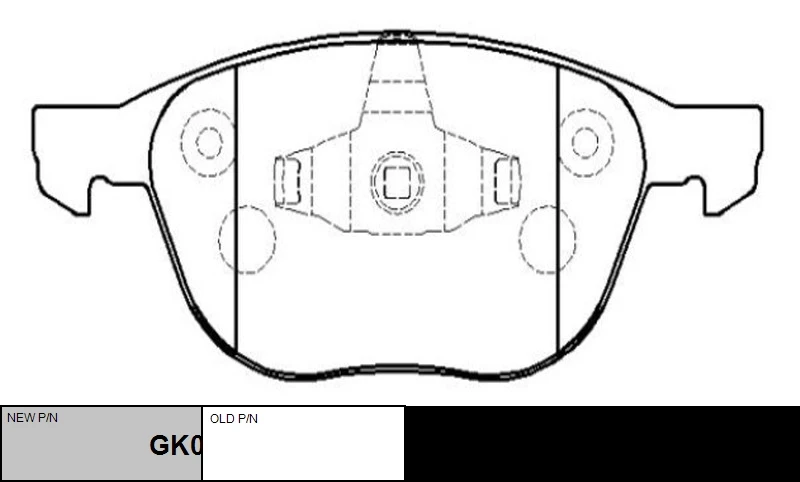 GK0159 CTR Комплект тормозных колодок, дисковый тормоз (фото 7)