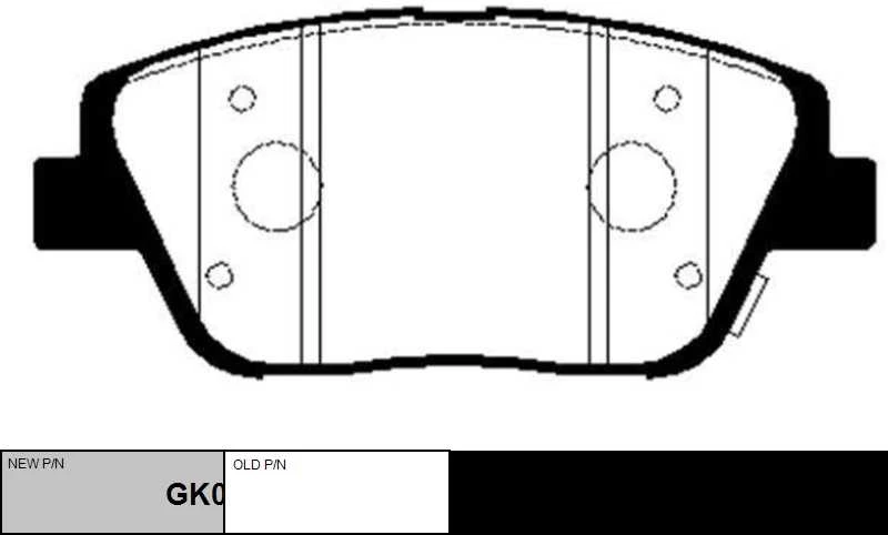 GK0552 CTR Комплект тормозных колодок, дисковый тормоз (фото 2)