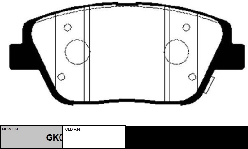 GK0552 CTR Комплект тормозных колодок, дисковый тормоз (фото 3)