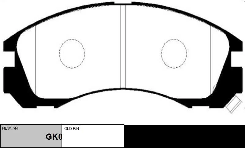 GK0479 CTR Комплект тормозных колодок, дисковый тормоз (фото 6)