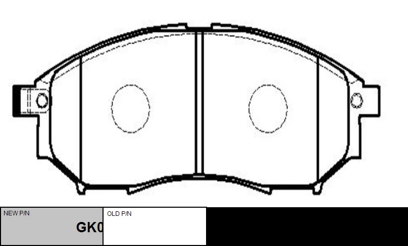 GK0727 CTR Комплект тормозных колодок, дисковый тормоз (фото 5)