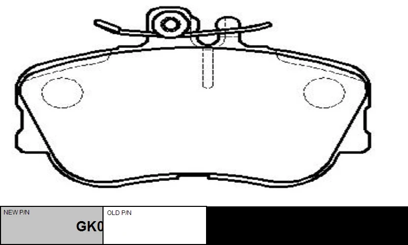 GK0075 CTR Колодки дисковые передние mb w202 1.8-2.8/2.0d-2.5td 93> (фото 1)