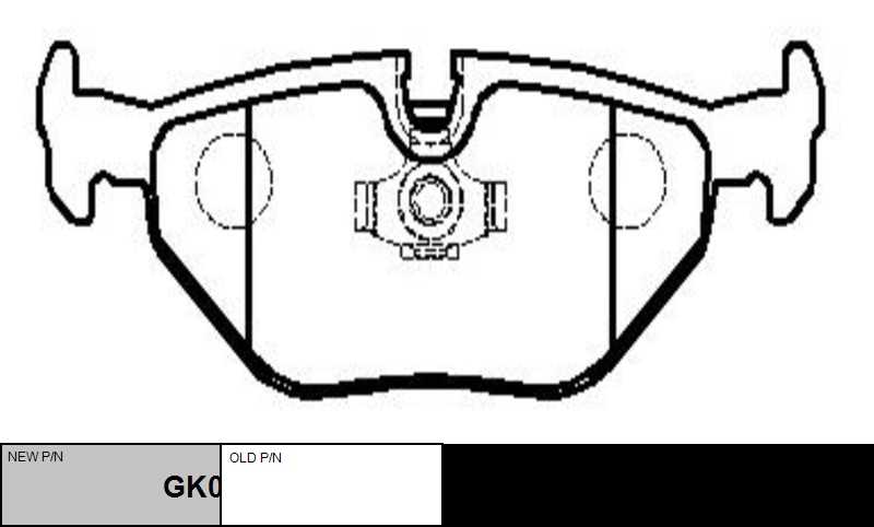 GK0002 CTR Комплект тормозных колодок, дисковый тормоз (фото 6)