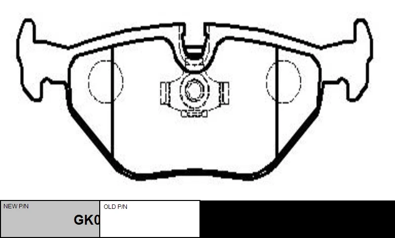 GK0002 CTR Комплект тормозных колодок, дисковый тормоз (фото 7)