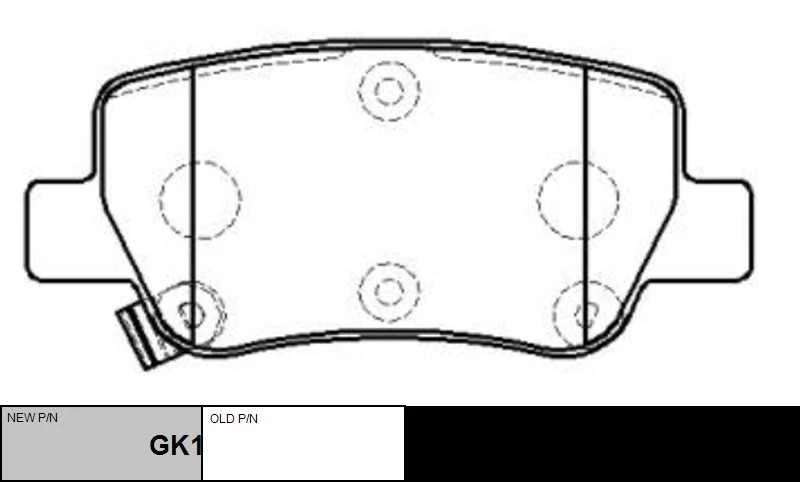 GK1192 CTR Комплект тормозных колодок, дисковый тормоз (фото 2)