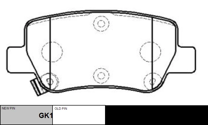 GK1192 CTR Комплект тормозных колодок, дисковый тормоз (фото 3)