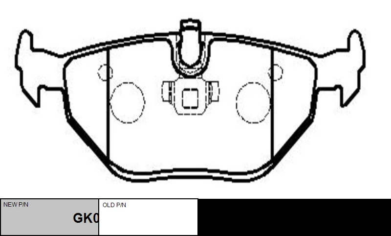 GK0003 CTR Комплект тормозных колодок, дисковый тормоз (фото 3)