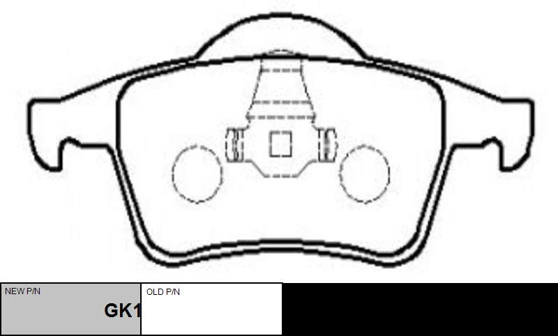 GK1221 CTR Комплект тормозных колодок, дисковый тормоз (фото 3)