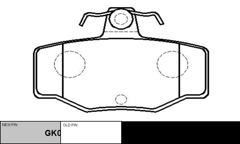 GK0852 CTR Комплект тормозных колодок, дисковый тормоз (фото 3)
