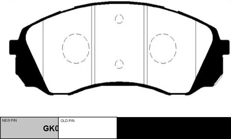 GK0546 CTR Комплект тормозных колодок, дисковый тормоз (фото 6)