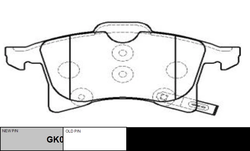 GK0302 CTR Комплект тормозных колодок, дисковый тормоз (фото 7)