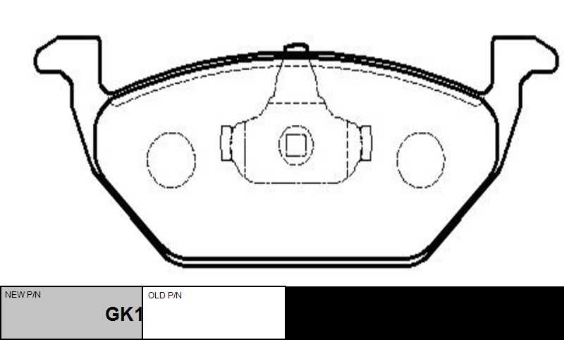 GK1231 CTR Комплект тормозных колодок, дисковый тормоз (фото 5)