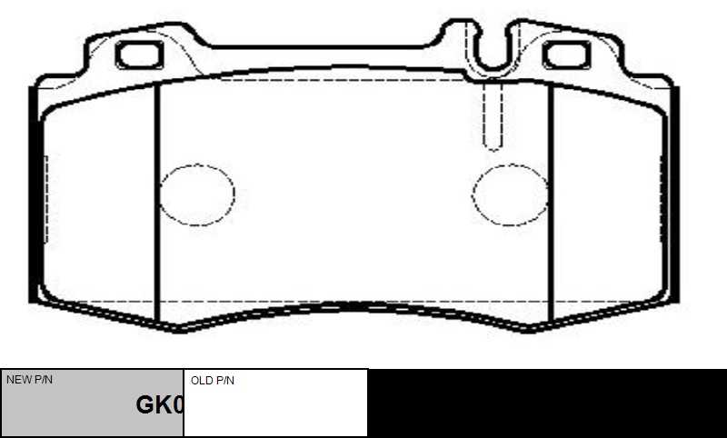 GK0034 CTR Комплект тормозных колодок, дисковый тормоз (фото 2)