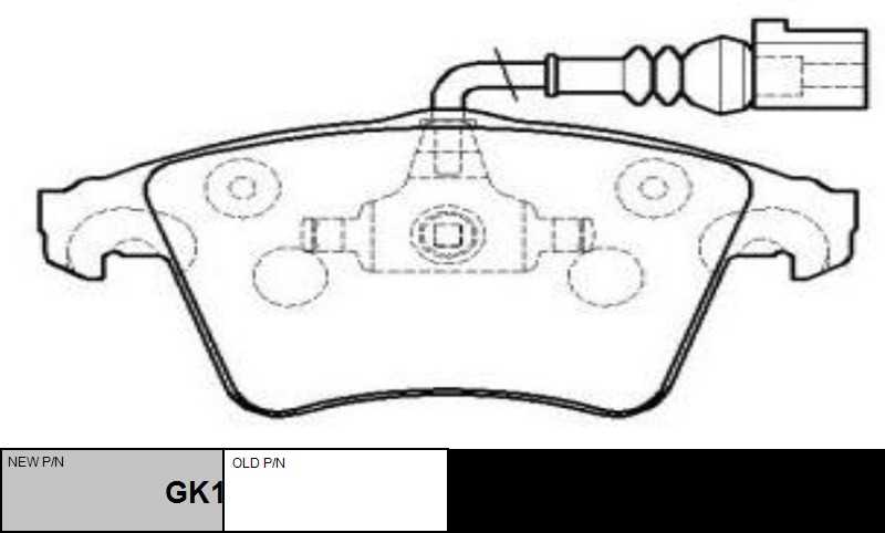GK1258 CTR Комплект тормозных колодок, дисковый тормоз (фото 2)