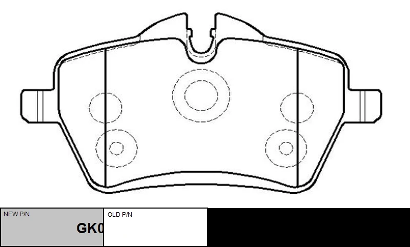 GK0399 CTR Комплект тормозных колодок, дисковый тормоз (фото 2)