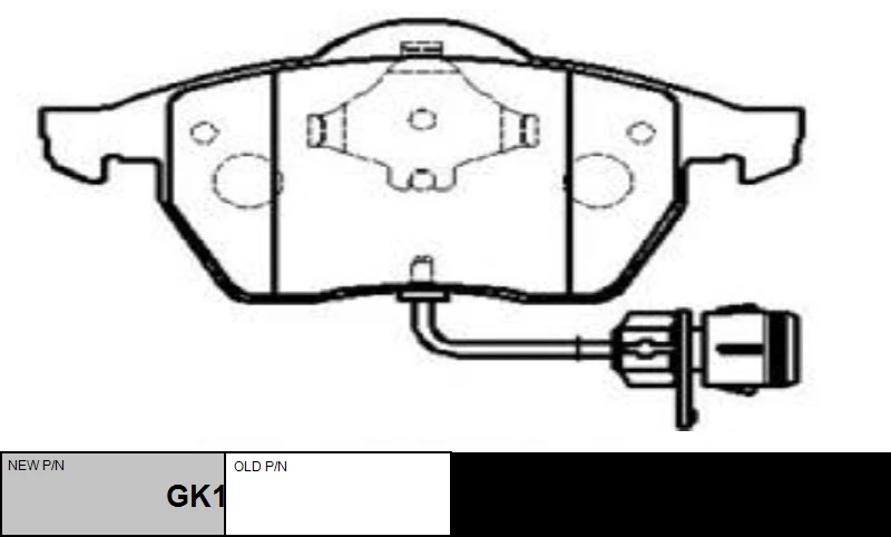 GK1253 CTR Комплект тормозных колодок, дисковый тормоз (фото 7)