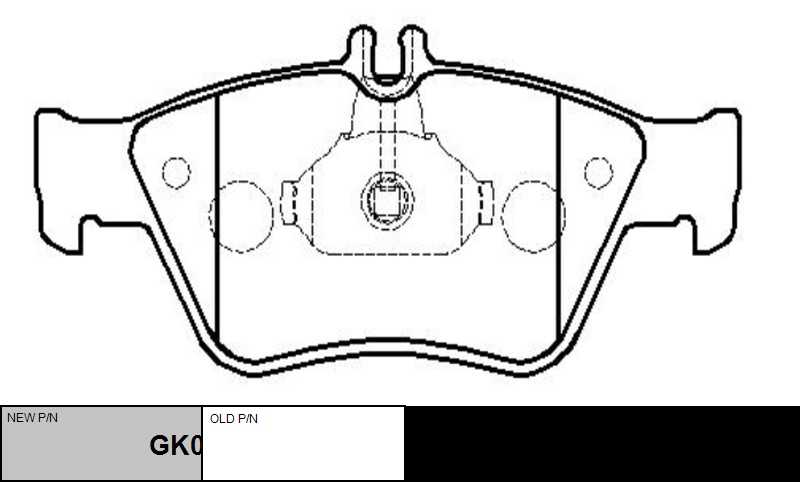 GK0041 CTR Комплект тормозных колодок, дисковый тормоз (фото 2)