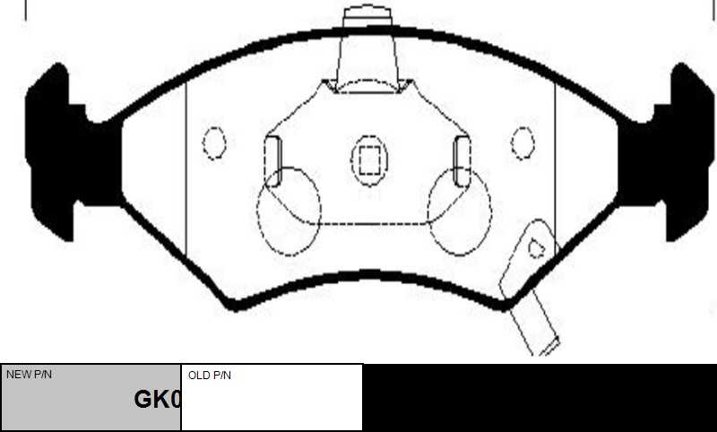 GK0528 CTR Комплект тормозных колодок, дисковый тормоз (фото 2)