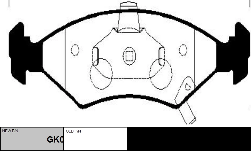 GK0528 CTR Комплект тормозных колодок, дисковый тормоз (фото 3)