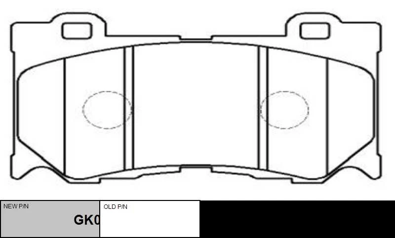 GK0739 CTR Комплект тормозных колодок, дисковый тормоз (фото 6)