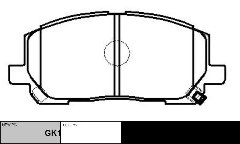 GK1072 CTR Комплект тормозных колодок, дисковый тормоз (фото 6)