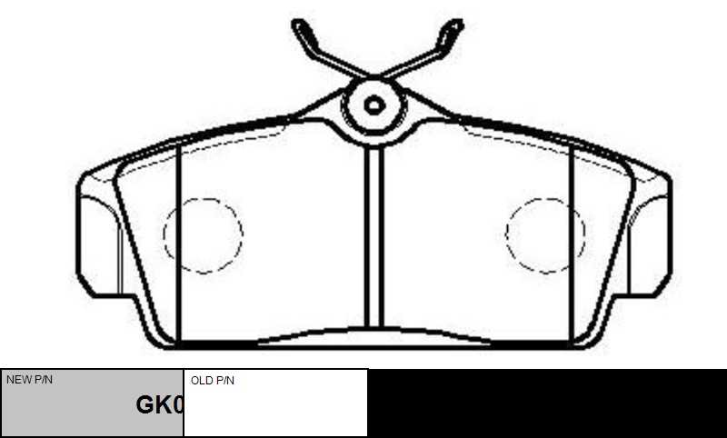 GK0769 CTR Комплект тормозных колодок, дисковый тормоз (фото 6)