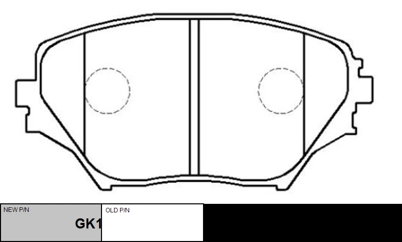GK1026 CTR Комплект тормозных колодок, дисковый тормоз (фото 7)