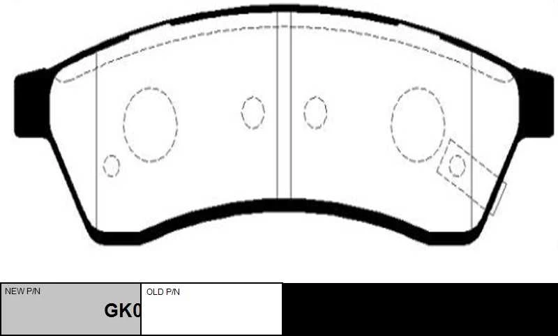 GK0444 CTR Комплект тормозных колодок, дисковый тормоз (фото 6)