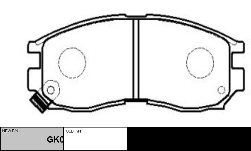 CKM-7 CTR Комплект тормозных колодок, дисковый тормоз (фото 2)