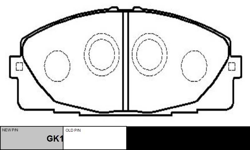 GK1172 CTR Комплект тормозных колодок, дисковый тормоз (фото 6)