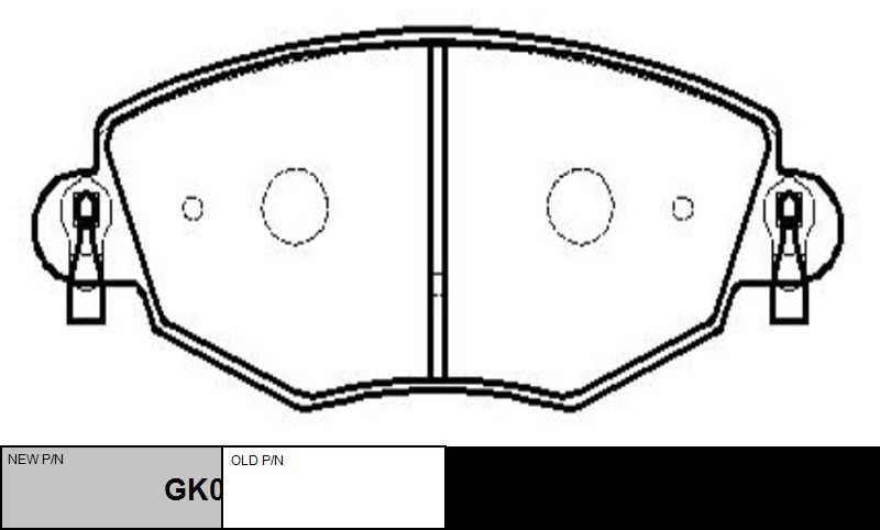 GK0186 CTR Комплект тормозных колодок, дисковый тормоз (фото 2)