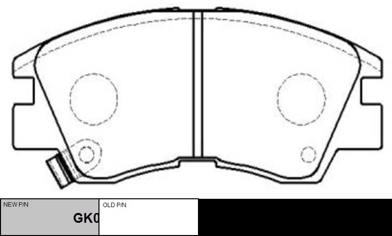 GK0572 CTR Комплект тормозных колодок, дисковый тормоз (фото 2)