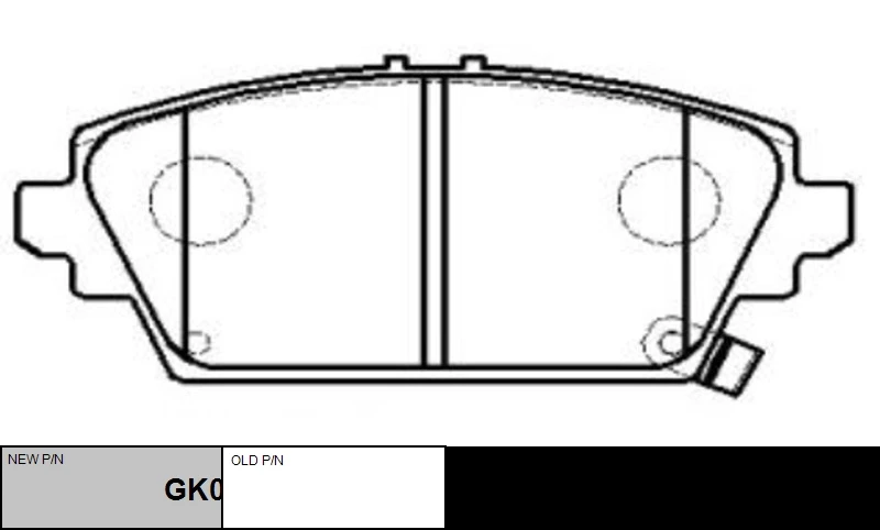 GK0379 CTR Комплект тормозных колодок, дисковый тормоз (фото 2)