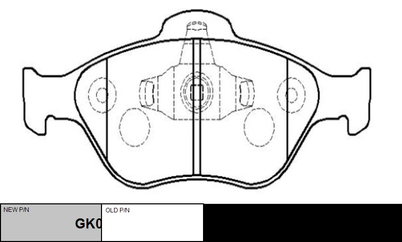 GK0160 CTR Комплект тормозных колодок, дисковый тормоз (фото 3)