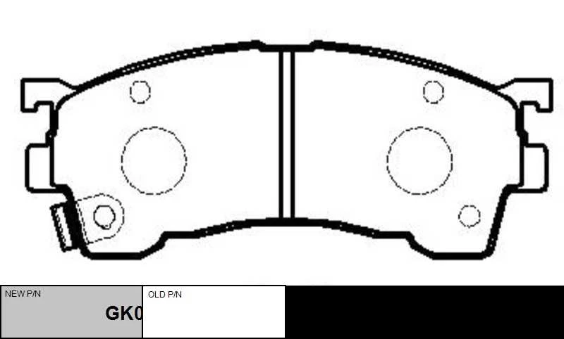 GK0649 CTR Комплект тормозных колодок, дисковый тормоз (фото 6)