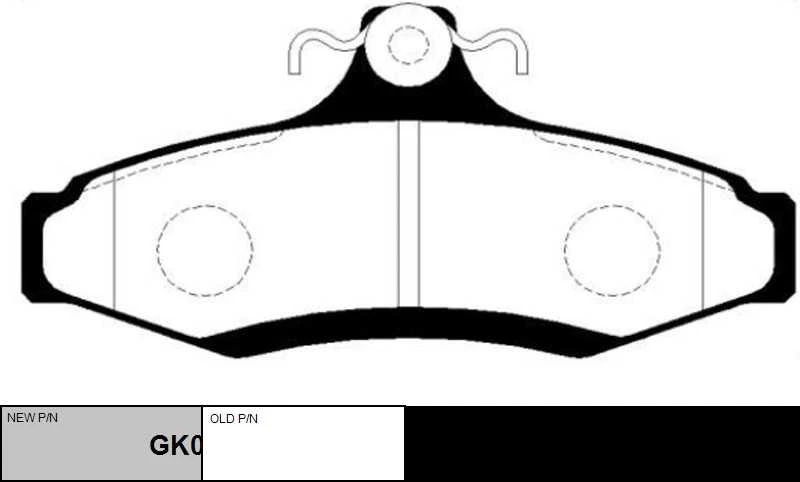 GK0435 CTR Комплект тормозных колодок, дисковый тормоз (фото 1)