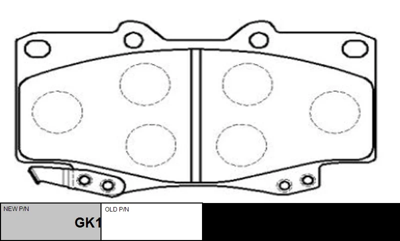 GK1027 CTR Комплект тормозных колодок, дисковый тормоз (фото 7)