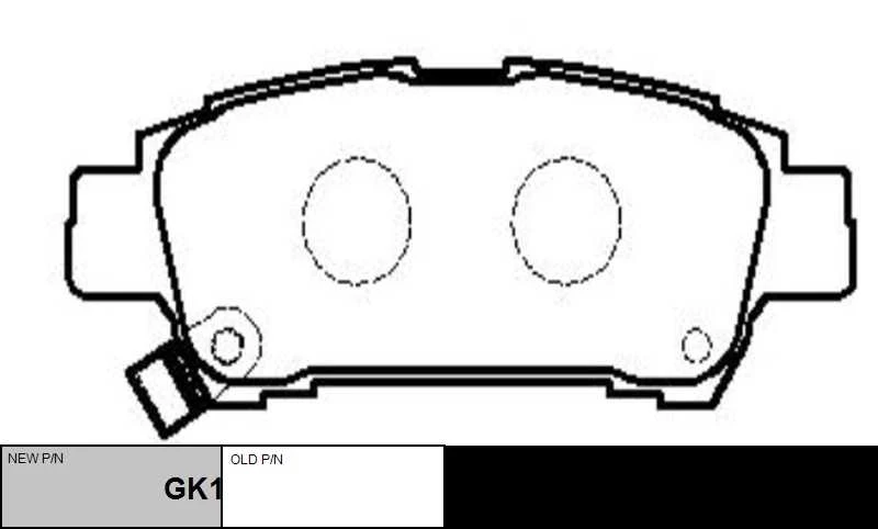 GK1074 CTR Комплект тормозных колодок, дисковый тормоз (фото 6)