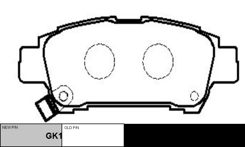 GK1074 CTR Комплект тормозных колодок, дисковый тормоз (фото 7)